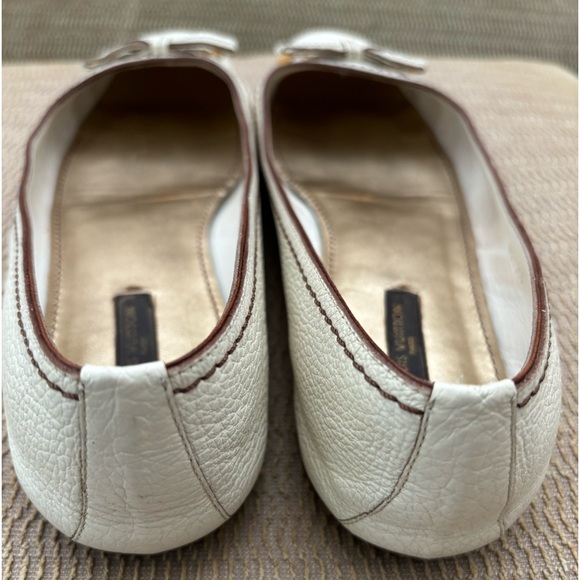 Louis Vuitton Cream Leather Ballet Flats EU38.5 - Picture 3 of 7